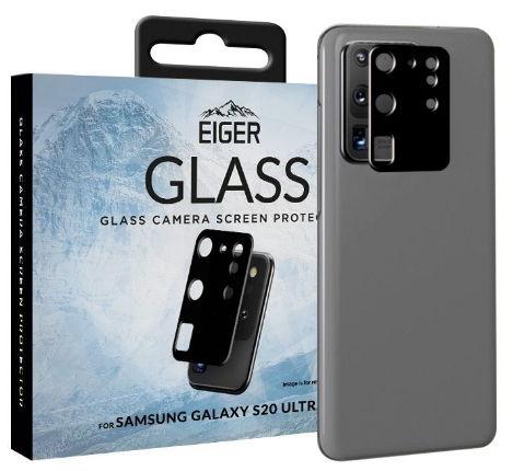 Folie Protectie Sticla Eiger Camera 2.5D Glass EGSP00605 pentru Samsung Galaxy S20 Ultra (Negru)