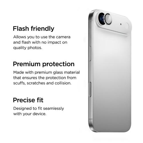 Folie Sticla Camera 3D Mountain Glass GRS Eiger EGSP01066 pentru Apple iPhone Air (Transparent)