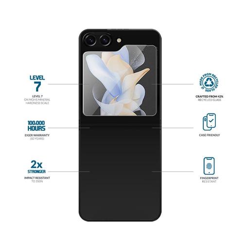 Folie Sticla Eiger EGSP00913 Mountain Glass GRS Samsung Galaxy Z Flip7 FE/ Z Flip6 / Z Flip5 (Transparent)