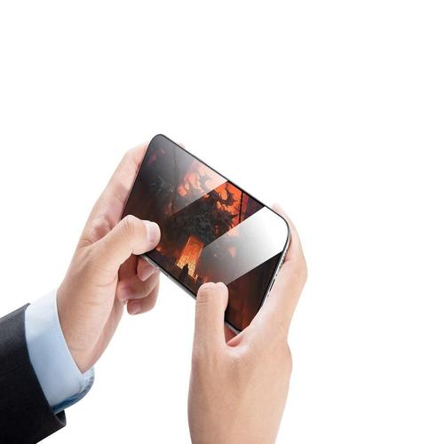 Folie Sticla Comma COFSDSDIXVIPMN Dun Series Dustproof pentru Apple iPhone 16 Pro Max, cu aplicator (Negru)