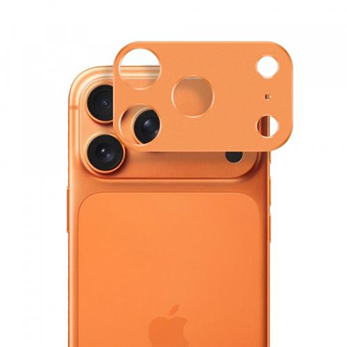 Folie de protectie Camera Spate  Techsuit  pentru Apple iPhone 17 Pro, Sticla Securizata, Portocalie