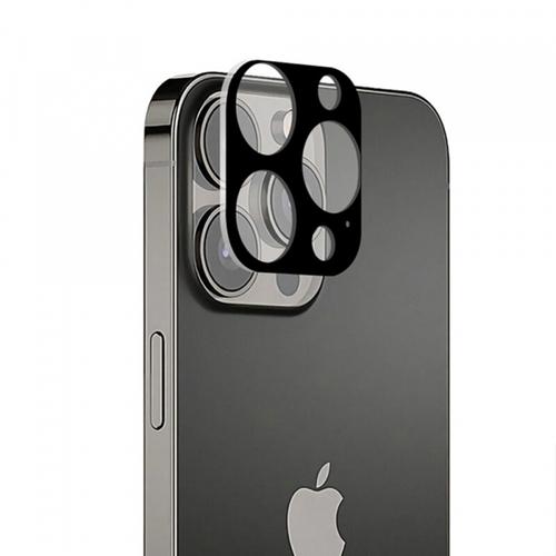 Folie de protectie Camera Spate Techsuit pentru Apple iPhone 13 Pro Max / 13 Pro, Sticla Securizata, Neagra
