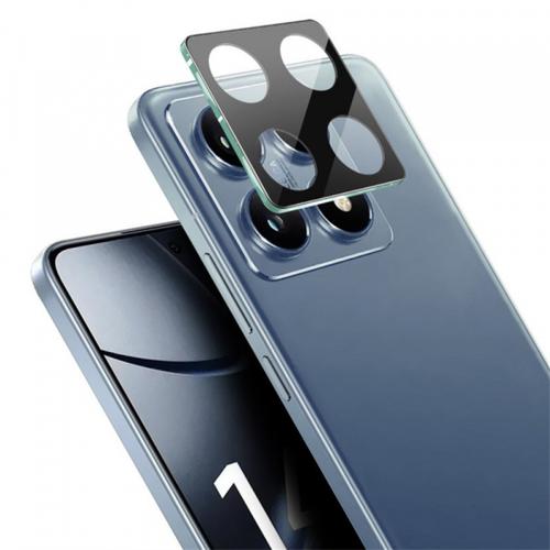 Folie de protectie Camera Spate Techsuit pentru Xiaomi 14T Pro, Sticla Securizata, Neagra