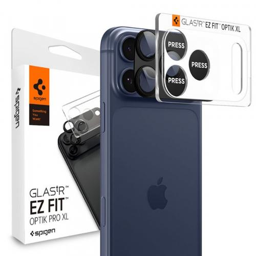 Folie de protectie Camera Spate Spigen GlastR EZ FIT Optik Pro XL pentru Apple iPhone 17 Pro, Sticla Securizata