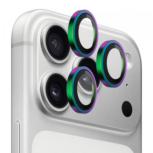 Folie de protectie Camera Spate Blueo Metal Frame pentru Apple iPhone 17 Pro Max / 17 Pro, Sticla Securizata