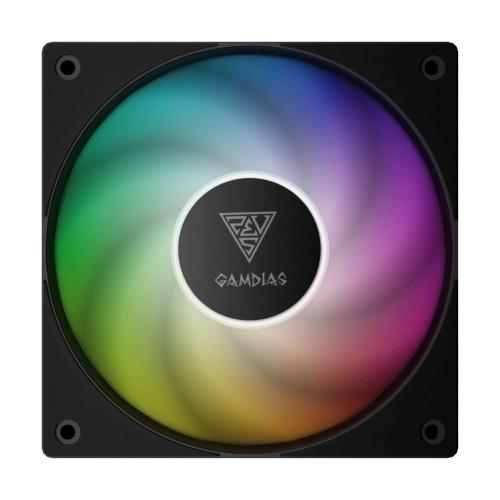 Ventilator Gamdias Notus M1-1201, iluminare aRGB, 400 - 1600rpm, 120mm (Negru)