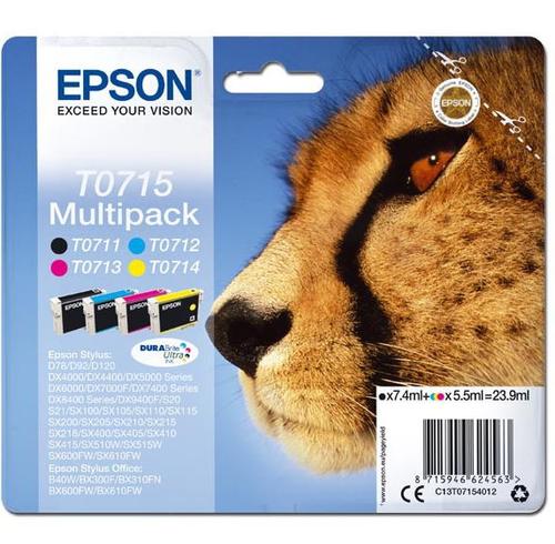 Set Cartuse Cerneala Epson C13T07154012, 23.9ml (Multicolor)