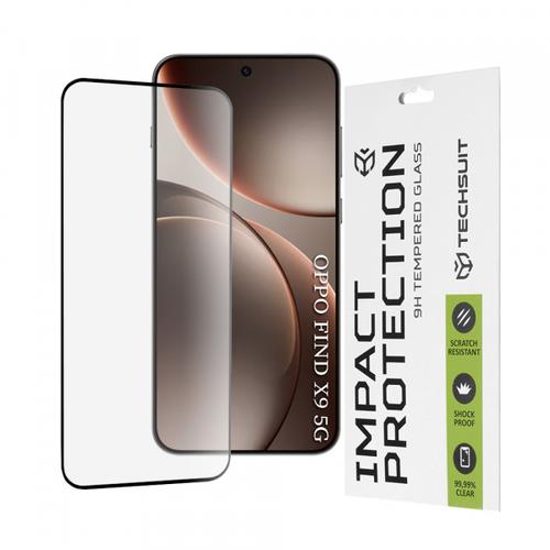 Folie de protectie Ecran Techsuit pentru Oppo Find X9, Sticla Securizata, Full Glue, 111D