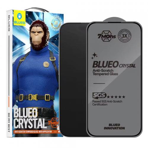 Folie de protectie Ecran Blueo Crystal Anti-Scratch pentru Apple iPhone 16 Pro, Sticla Securizata, Full Glue