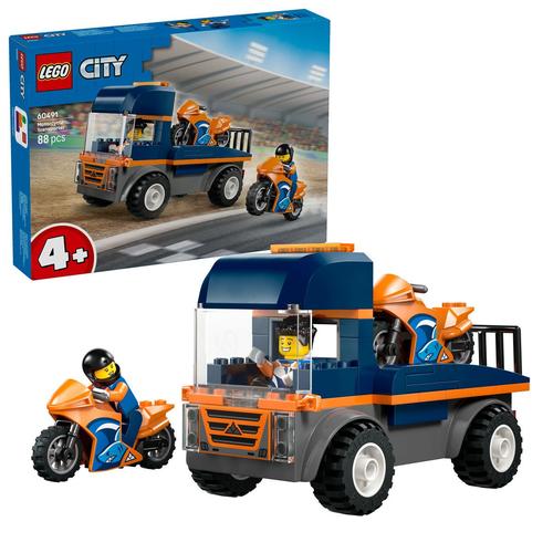 LEGO City - Transportor de motociclete 60491, 88 de piese