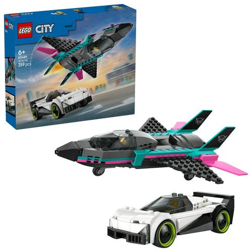 LEGO® City - Avion cu reactie vs masina 60489, 259 piese