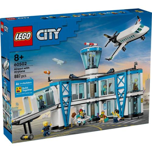 LEGO® City - Aeroport cu avion 60502, 887 piese