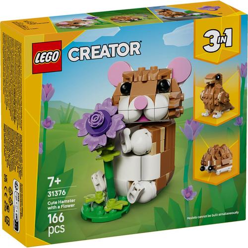 LEGO® Creator - Hamster adorabil cu o floare 31376, 166 piese