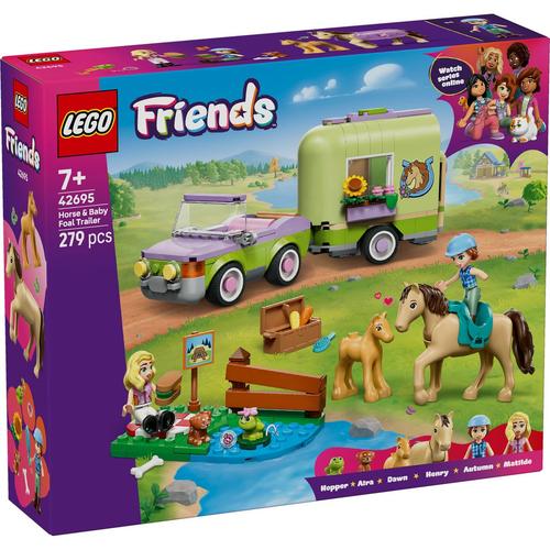 LEGO® Friends - Remorca pentru cal si manz 42695, 279 piese