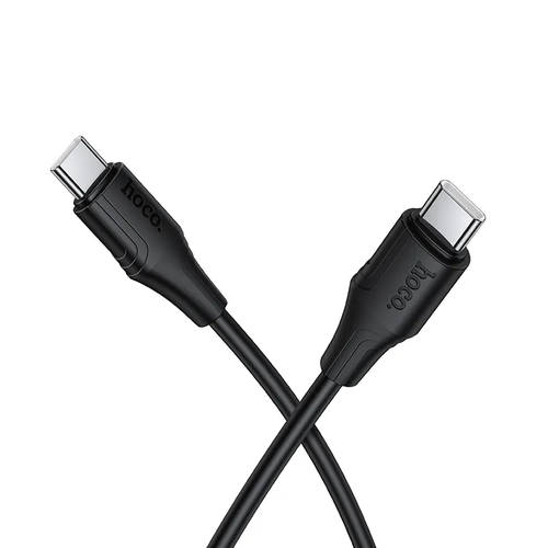 Cablu Date/Incarcare HOCO X124, USB-C - USB-C, 60W, 1m (Negru)