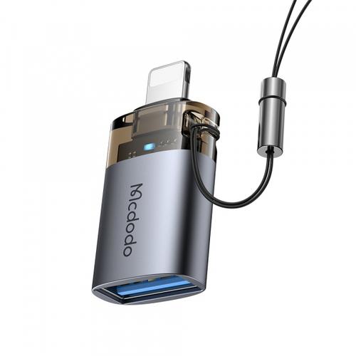 Adaptor McDodo OT-7390, Lightning - USB-A (Negru)