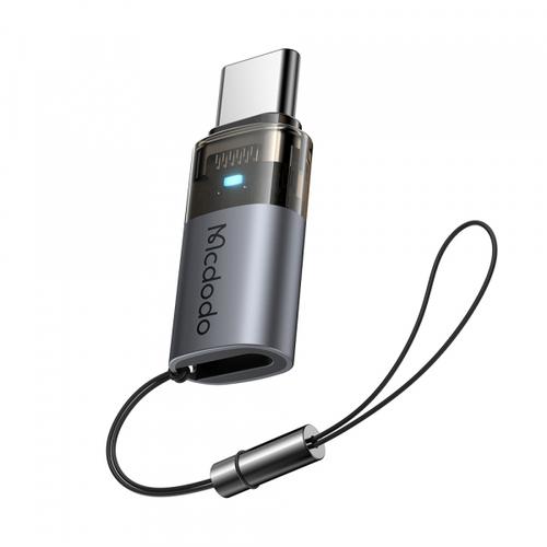 Adaptor Date/Incarcare McDodo OT-7610, Lightning - USB-C (Negru/Gri)