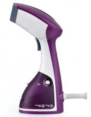 Fier de calcat vertical Heinner Soft Touch 1100 HGS-1100PP, 1100W (Alb/Violet)