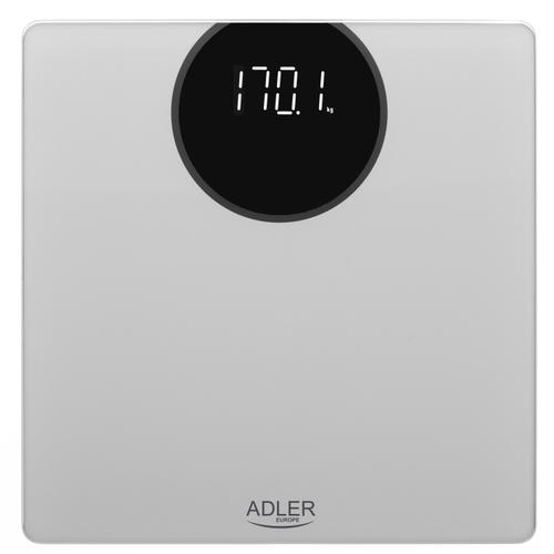 Cantar de baie Adler AD 8175, Max 180 kg, Diviziune 100 g, Afisaj LED (Argintiu)
