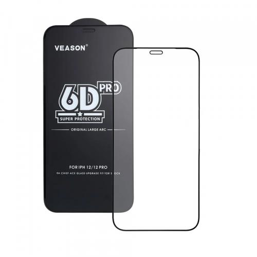 Folie de protectie Ecran Veason PRO pentru Apple iPhone Air, Sticla Securizata, Full Glue, 6D, Neagra