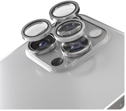 Folie de protectie Camera Spate Etteri pentru Apple iPhone 16 Pro Max / 16 Pro, Sticla Securizata, Gri