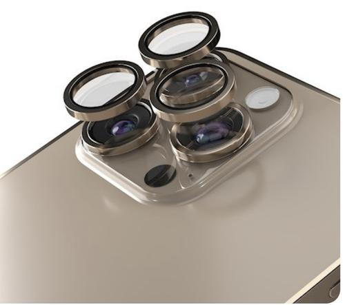 Folie de protectie Camera Spate Etteri pentru Apple iPhone 16 Pro Max / 16 Pro, Sticla Securizata, Bronz
