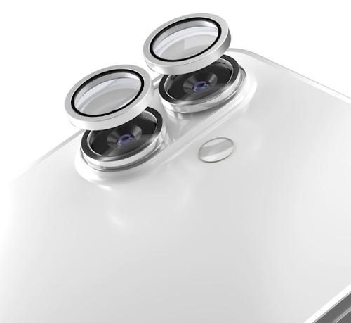 Folie de protectie Camera Spate Etteri pentru Apple iPhone 17, Sticla Securizata, Alba