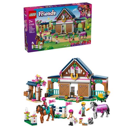 LEGO® Friends - Grajd de cai si academie de echitatie 42688, 735 piese