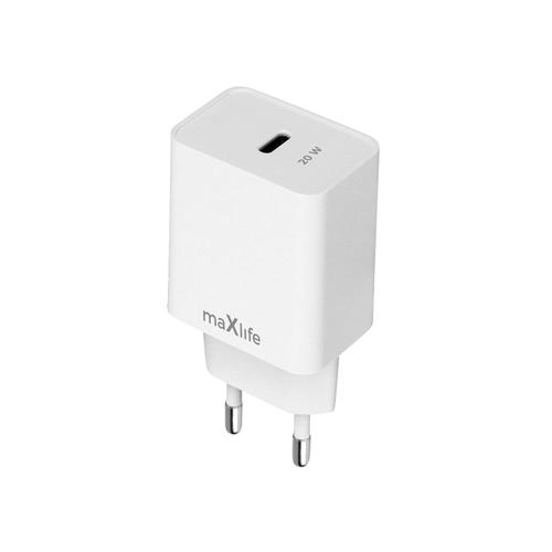 Incarcator Retea MaXlife MXTC-13-20C, 20W, 3A, 1 x USB-C (Alb)