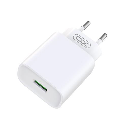 Incarcator Retea XO Design CE02D, 18W, 3A, 1 x USB-A (Alb)