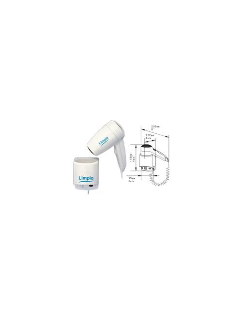 Uscator de par Limpio HD 120-18A1, 1200 W, 78m3/h, 14m3/s, Protectie umiditate, Reglaj temperatura (Alb)