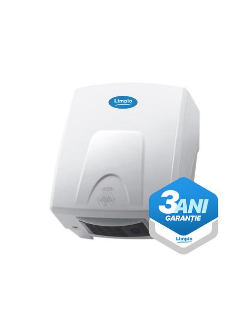 Uscator de maini Limpio HD 150 Plastic, 1500 W, IPX1, 87m3/h (Alb)