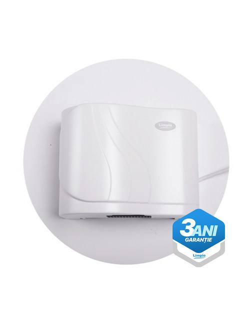 Uscator de maini Limpio HD 2000 Aluminiu, 1500 W, IPX1 (Alb)