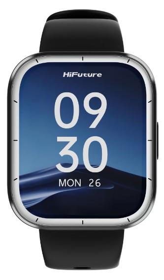 Smartwatch HiFuture ZONE3, Ecran IPS 1.85inch, carcasa aluminiu, Apeluri Bluetooth, pana la 7 zile autonomie, 1 ATM (Negru)
