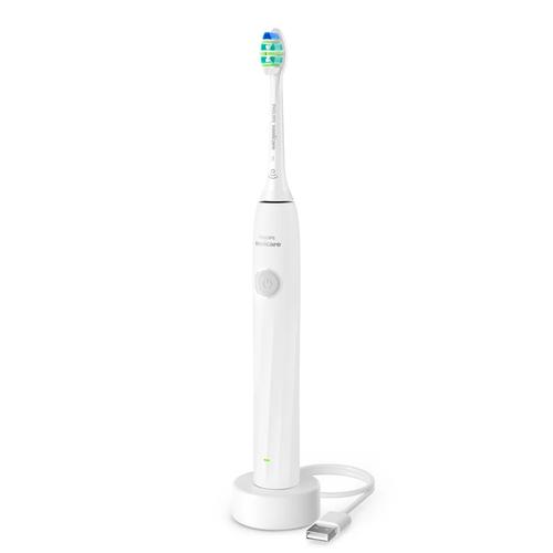 Periuta de dinti electrica Philips Sonicare Seria 2100 HX4021/01, 2 viteze, 31000 miscari/minut, Indicator luminos, Timer (Alb)
