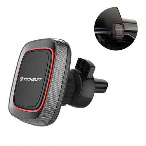 Suport Auto Magnetic Techsuit S5, Universal (Negru/Rosu)