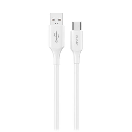 Cablu de date/incarcare Dudao L2sT, 60W, 1.2m, USB-A - USB-C (Alb)