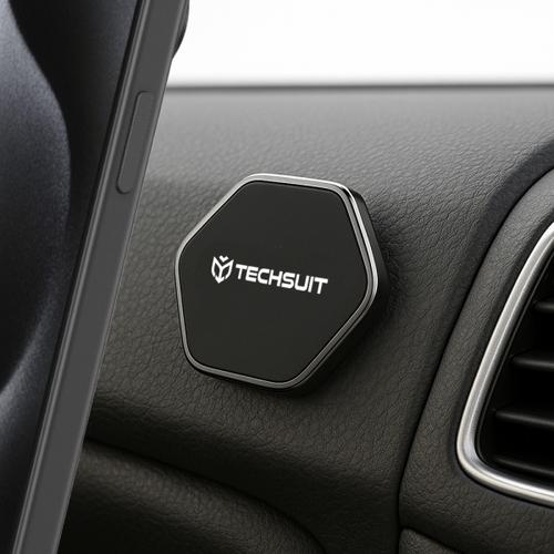 Suport Auto Magnetic Techsuit HOLD210-C, Universal (Negru)