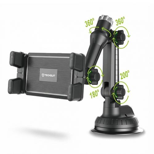Suport Auto Techsuit ST1 pentru Telefon / Tableta, 4.7inch - 12.9inch (Negru)