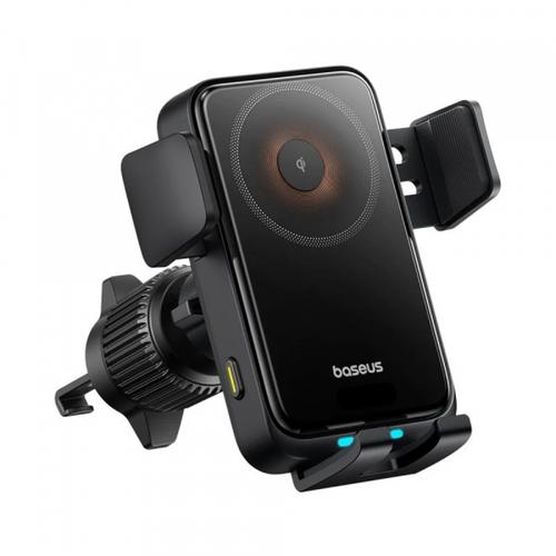 Suport si Incarcator Auto Wireless Baseus Wisdom Pro Vent, 15W, 1.67A, C40381501123-00 (Negru)