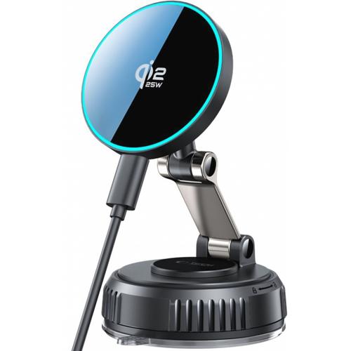 Suport si Incarcator Auto Wireless Tech-Protect MM25W-V8, 25W (Negru)
