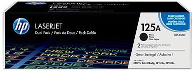 Toner  HP CB540AD (Negru) - Pachet dublu