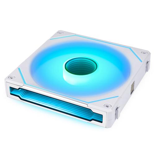 Vantilator Lian Li UNI FAN SL-INF 140, iluminare aRGB, PWM, 140mm (Alb)