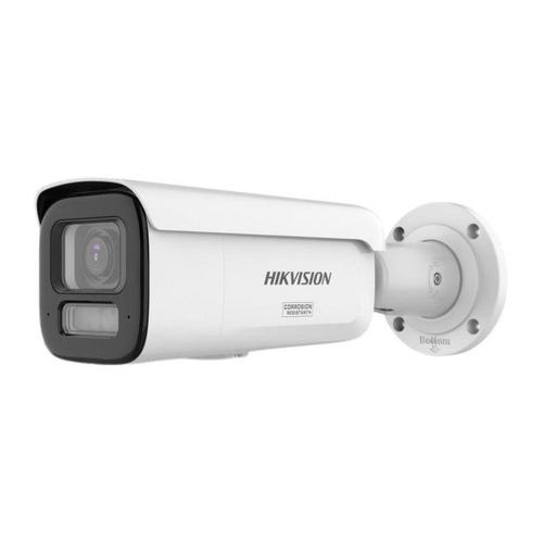Camera supraveghere exterior IP cu iluminare duala Hikvision ColorVu DS-2CD2667G3T-LIZSY, 6 MP, 2.8 - 12 mm, IR/lumina alba 60 m, slot card, motorizat, anti-coroziune, PoE