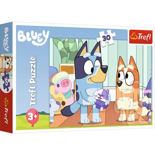 Puzzle pentru copii Trefl din 30 piese - E mereu distractiv cu Bluey