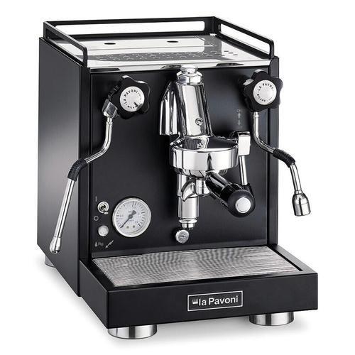 Espressor semi-profesional manual La Pavoni New Cellini Classic, 1400 W, Rezervor apa 2.9 l, Boiler 1.8 l, 15 bar, Manometre, E61 (Negru)