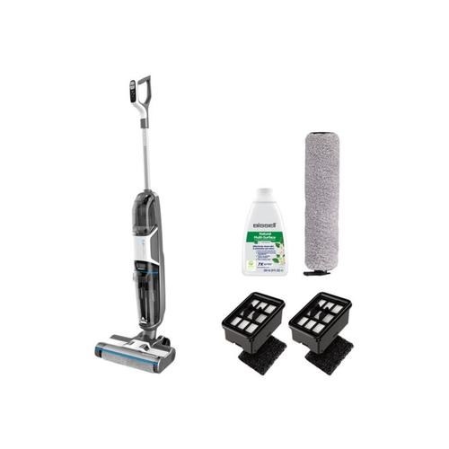 Aspirator vertical cu mop Bissell Crosswave HF3 Select 3639N, 255 W, Rezervor 0.53 l/0.41 l, Autonomie 25 minute, 70dB (Negru/Argintiu)