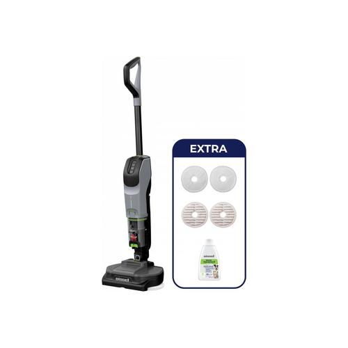 Aspirator vertical cu mop Bissell Spinwave VAC Pet Pro 3898N, Autonomie 60 minute, Rezervor apa 0.74 l, Rezervor apa uzata 0.4 l (Negru)