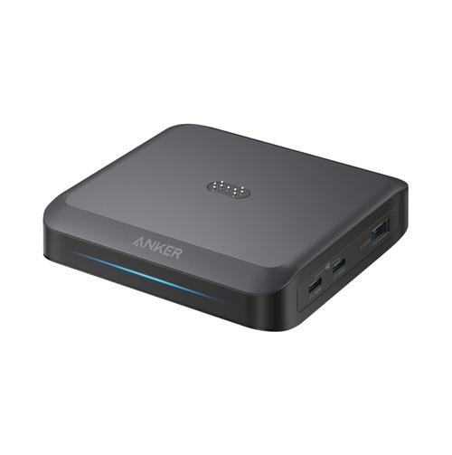Incarcator Statie Anker pentru baterie externa Prime, 150W, 5A, 1 x Pogo Pin - 1 x USB-A - 2 x USB-C, A1903G11 (Negru)