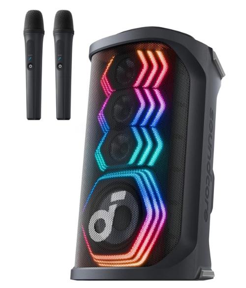 Boxa portabila Anker SoundCore Rave 3S, 200W, Bluetooth, Karaoke AI, IPX4, Autonomie 12 ore (Negru)